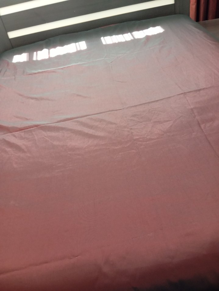 Bordo Düz Yatak Örtüsü - Görsel 4