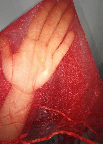 Kırmızı gelin duvağı - Görsel 4