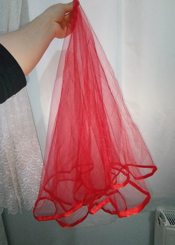 Kırmızı gelin duvağı - Görsel 2