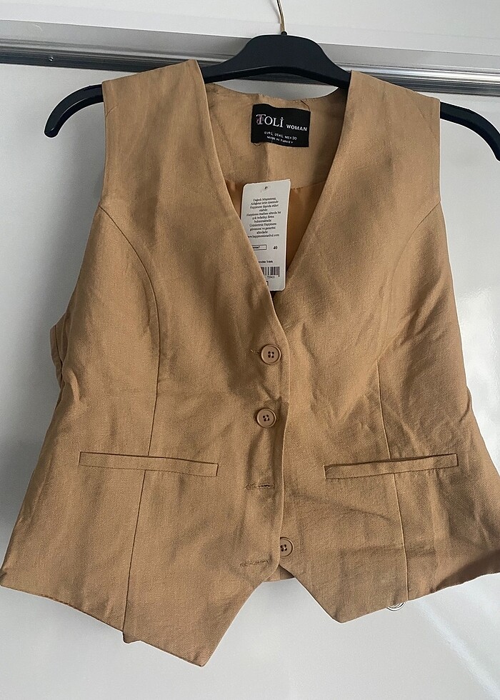 Bej Yelek - Görsel 3