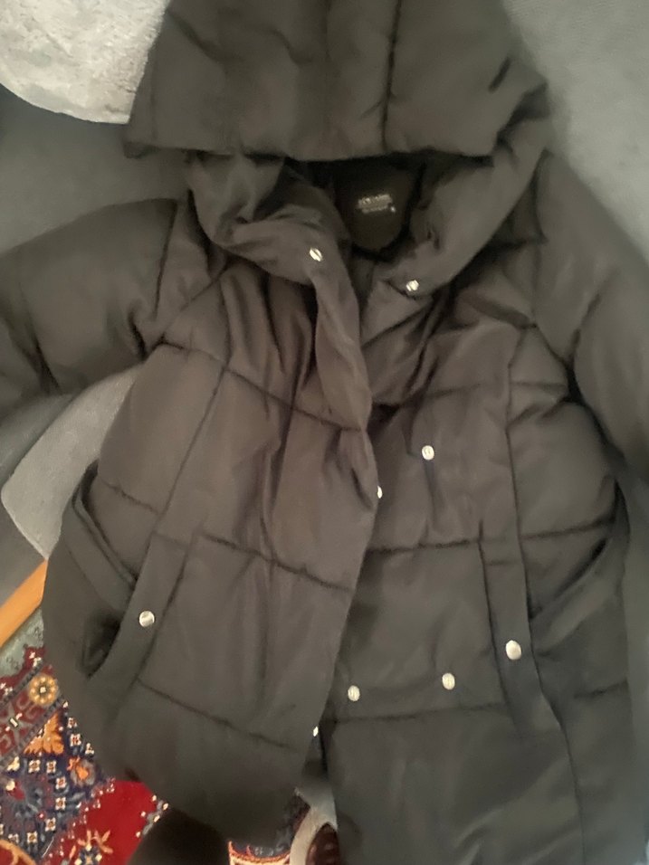 Siyah Kadın Kışlık Mont - Görsel 2