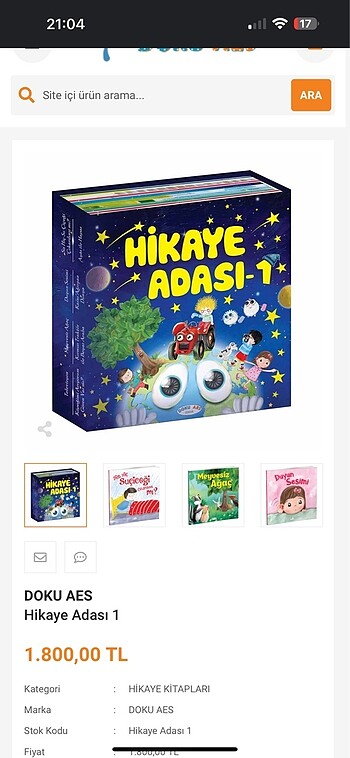  Doku çocuk aes hikaye seti