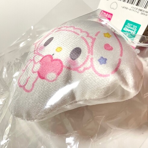  Beden Sanrio Beyaz My Melody Pufuduk Anahtarlık