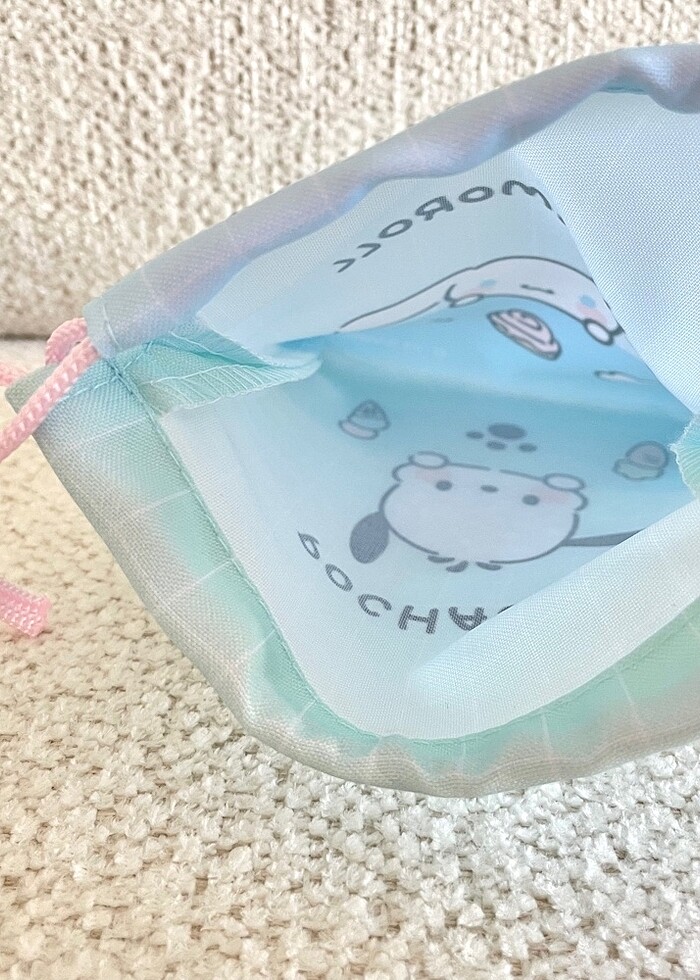 Cinnamoroll × Pochacco Kese Torba - Görsel 3