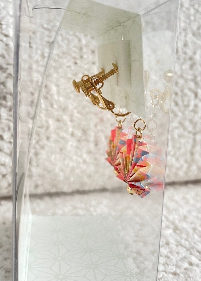 Klipsli Yelpaze Küpe Japonya - Görsel 4