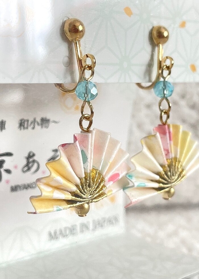 Klipsli Yelpaze Küpe Japonya - Görsel 2