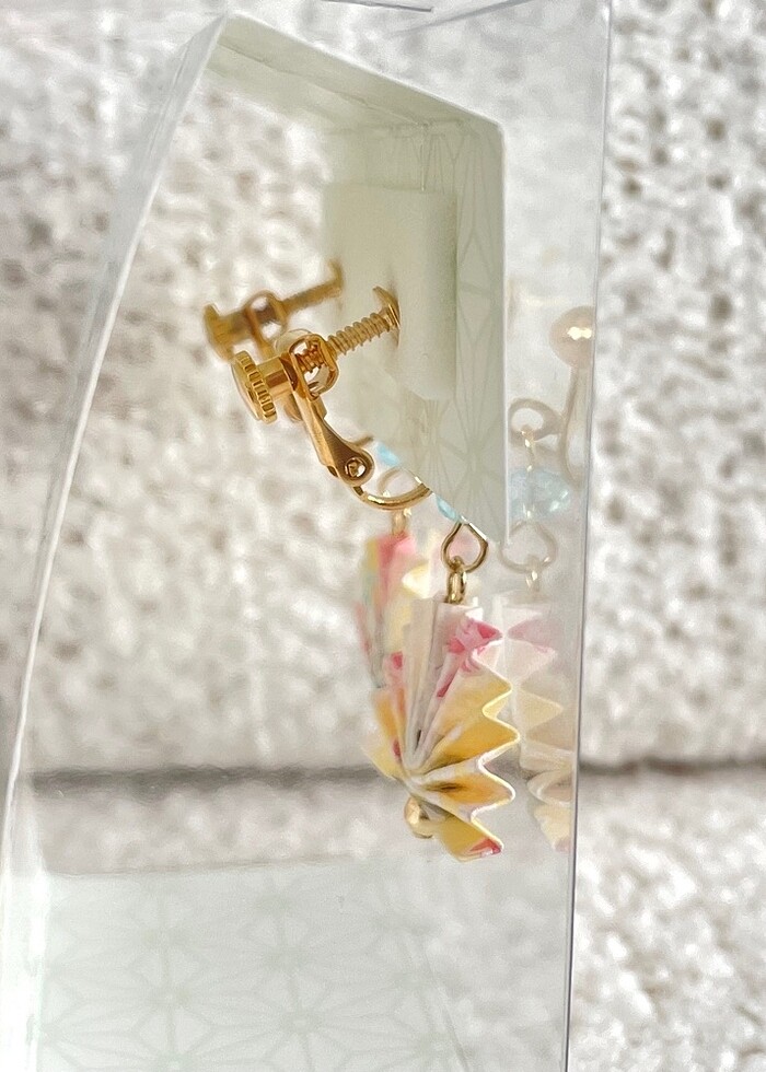 Klipsli Yelpaze Küpe Japonya - Görsel 3