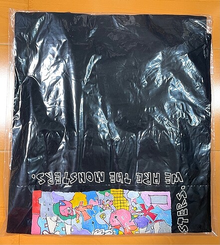 LABUBU × UNIQLO ORİJİNAL T-shirt Siyah - Görsel 5