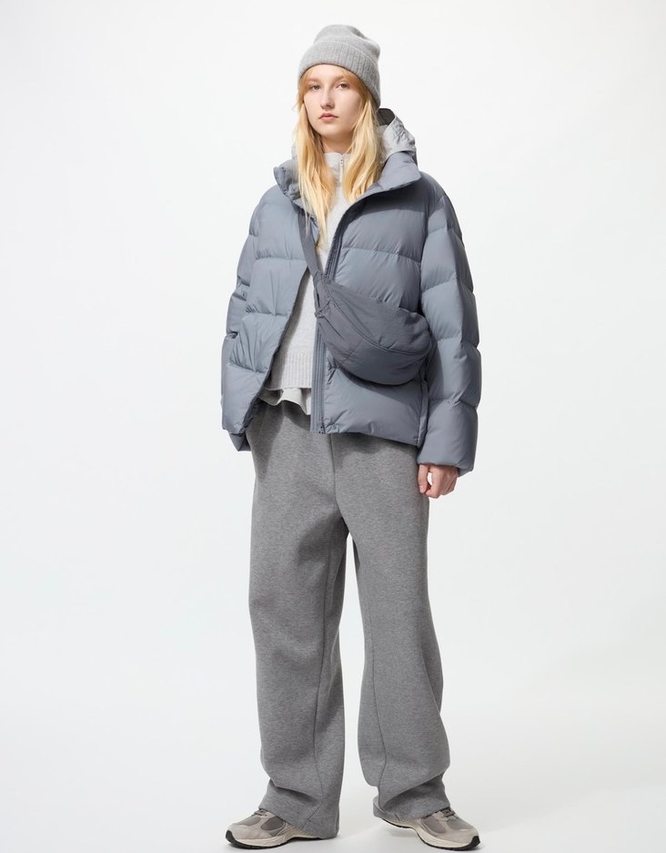 UNIQLO Round Mini Shoulder Bag Çanta Gri - Görsel 5