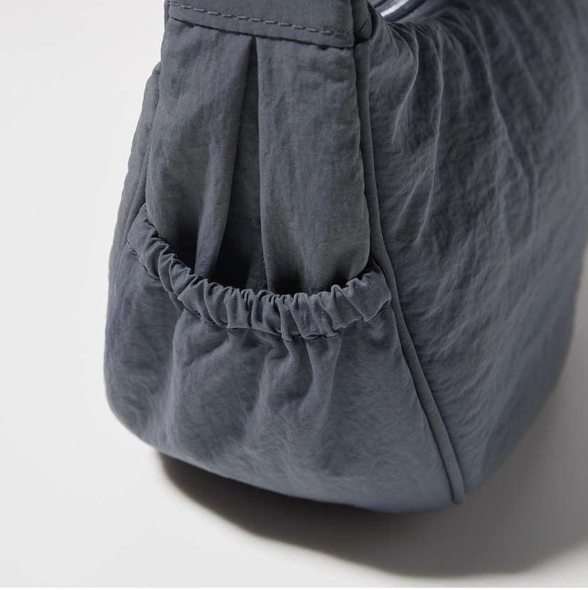 UNIQLO Round Mini Shoulder Bag Çanta Gri - Görsel 3