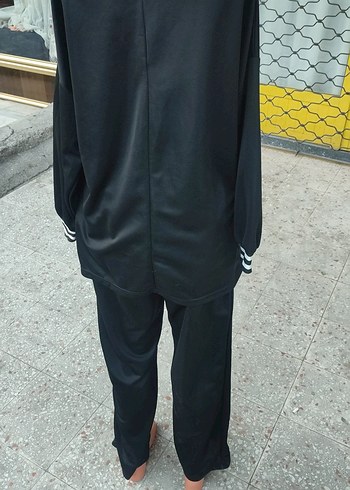 44 Beden siyah Renk Siyah Kadın Sweatshirt ve Pantolon Takımı