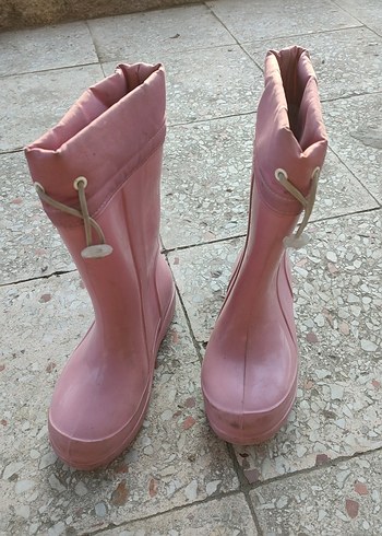Kız Çocuk Pembe Kauçuk Botlar - Görsel 2