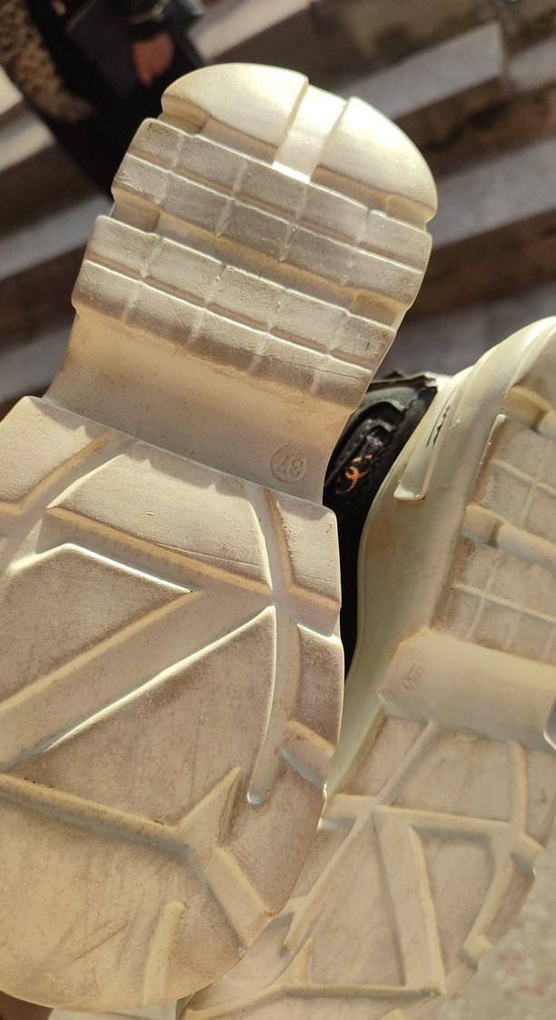 Kahverengi Yılan Desenli Platform Spor Ayakkabı - Görsel 5