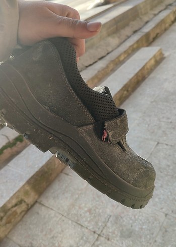 Cırt Cırtlı Siyah Gri Erkek işci ayakkabısı - Görsel 4