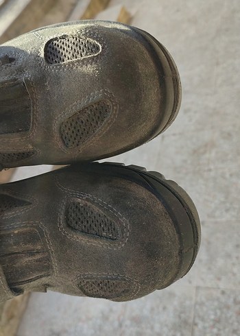 Cırt Cırtlı Siyah Gri Erkek işci ayakkabısı - Görsel 3