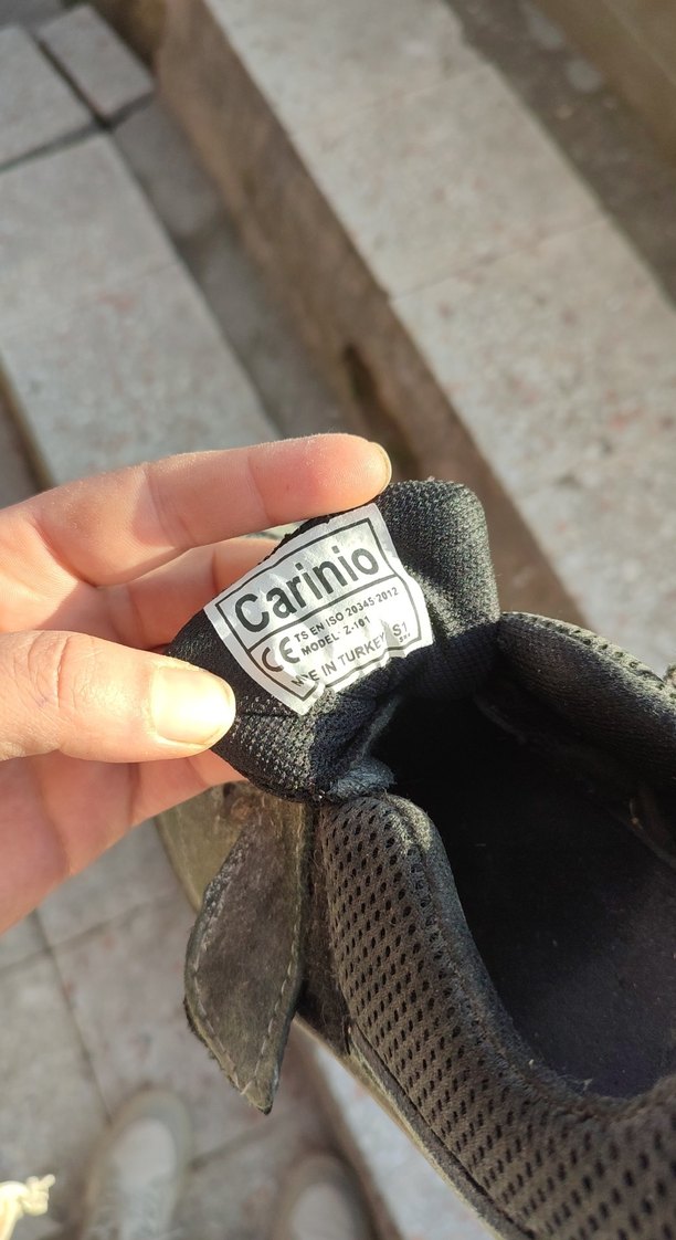 Cırt Cırtlı Siyah Gri Erkek işci ayakkabısı - Görsel 5