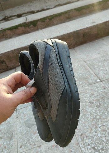 Gri Erkek Bot Velcro Detaylı - Görsel 2