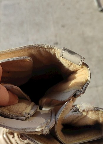 Bej Bağcıklı Kadın Botu - Görsel 4