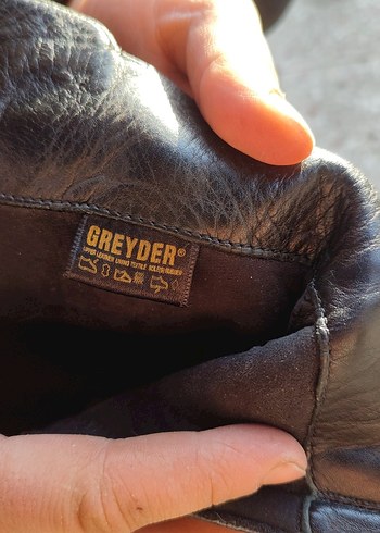 Greyder Kadın Siyah Deri Gotik Topuklu Botlar - Görsel 2