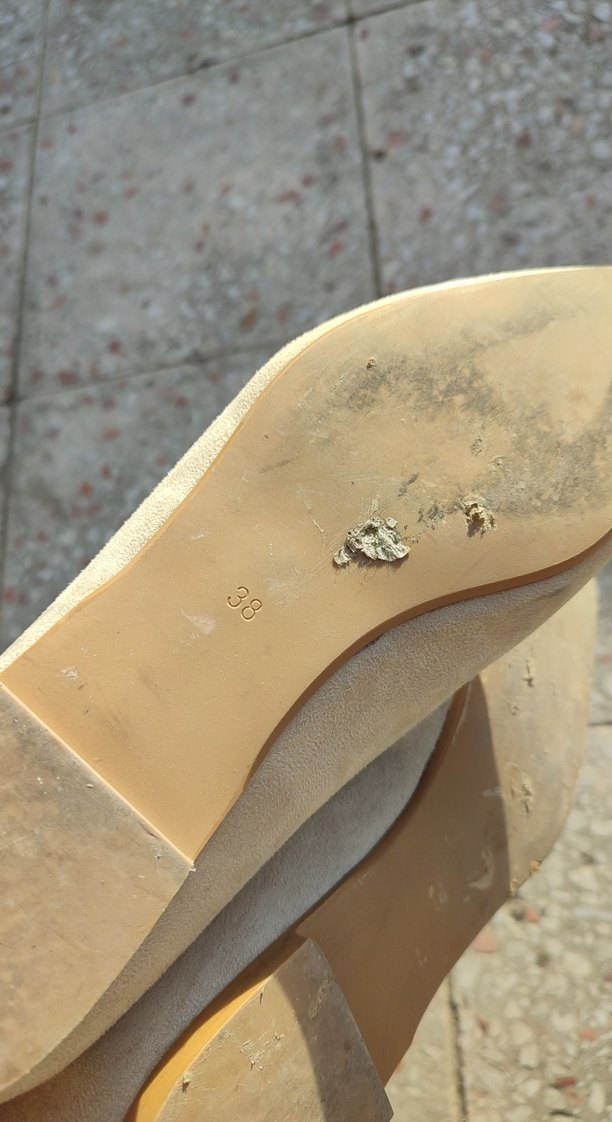 Bej Süet Tokalı Kadın Loafer - Görsel 4