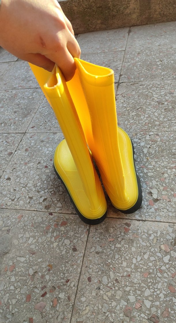 Sarı Kadın Lastik Yağmur Çizmesi - Görsel 4