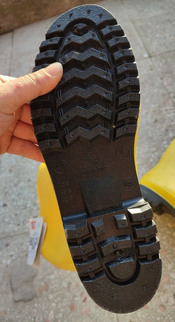 Sarı Kadın Lastik Yağmur Çizmesi - Görsel 2