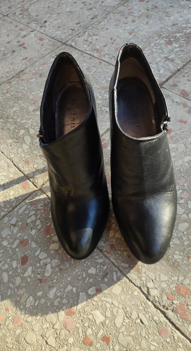 Nine West Siyah Deri Dolgu Topuklu Kadın Ayakkabı - Görsel 2