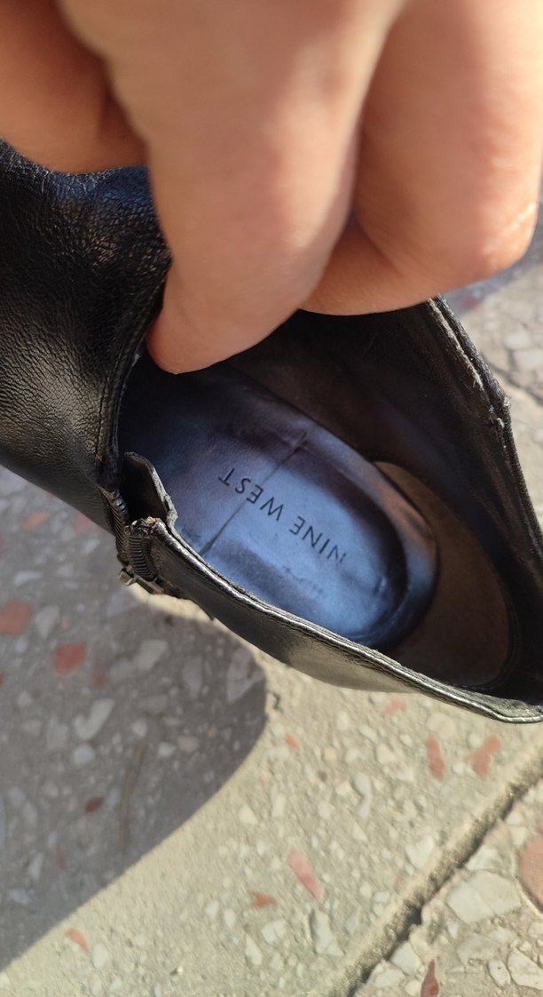 Nine West Siyah Deri Dolgu Topuklu Kadın Ayakkabı - Görsel 5