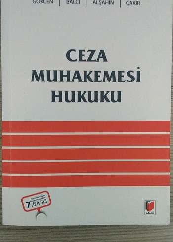 Ceza Muhakemesi Hukuku Kitabı 7. Baskı