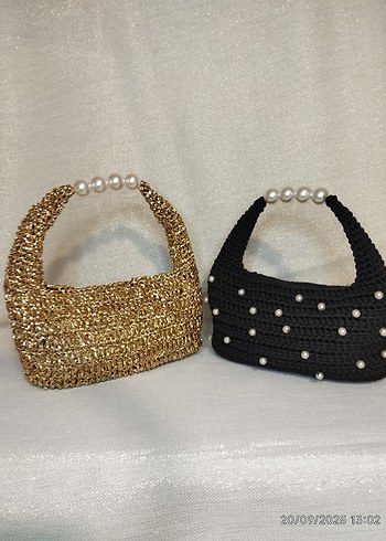 Jodie incili Siyah Çanta - Görsel 5