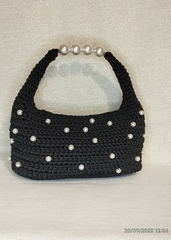 Jodie incili Siyah Çanta - Görsel 9