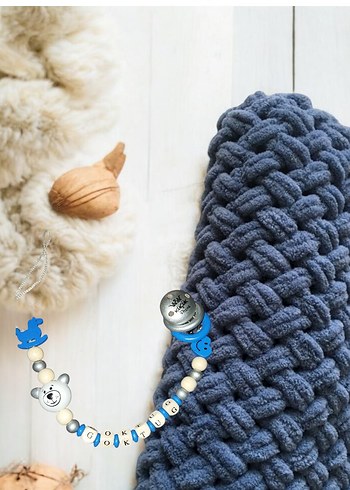 isimli emzik askısı hediyeli Alize Puffy Bebek Battaniyesi - Görsel 2