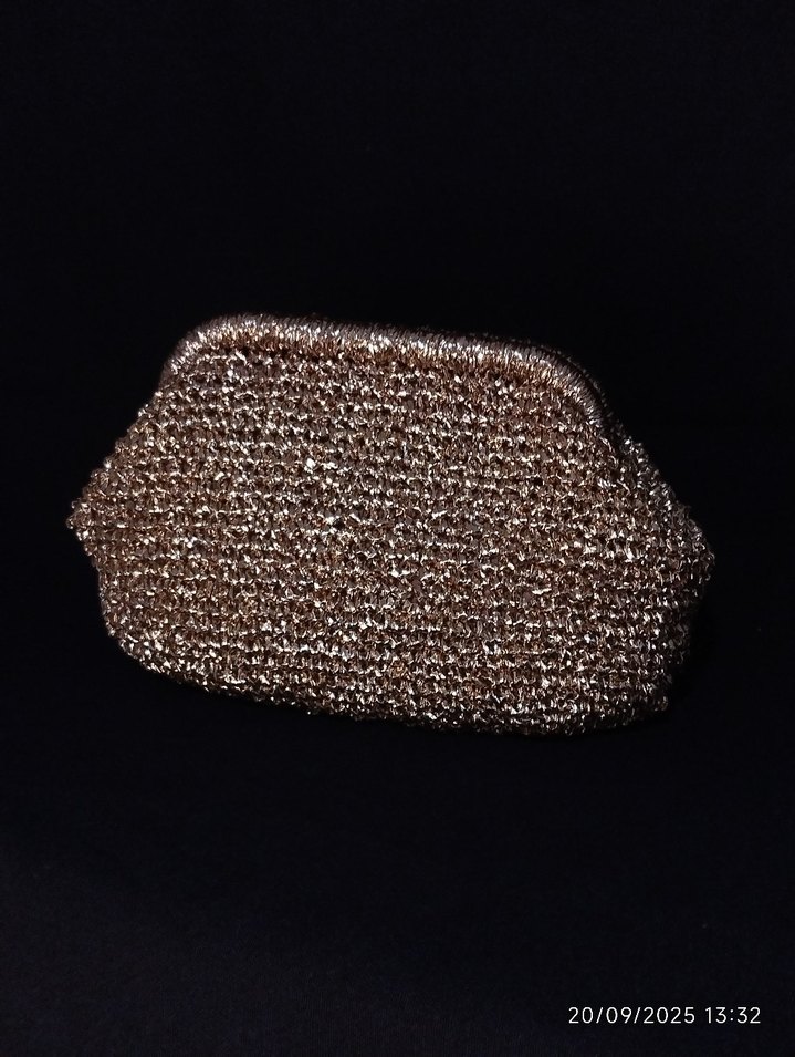 Gold Payetli Kadın Portföy Çanta - Görsel 5