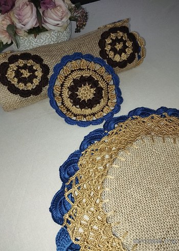 Motif işlemeli Masa Örtüsü - Görsel 10