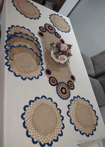 Motif işlemeli Masa Örtüsü - Görsel 6