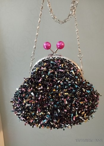 confetti lolipop şirin abiye çanta