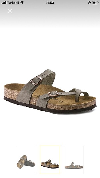 Birkenstock BIRKENSTOCK MAYARİ TERLİK FATURALI