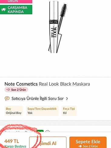 MAC NOTE REAL LOOK MASKARA