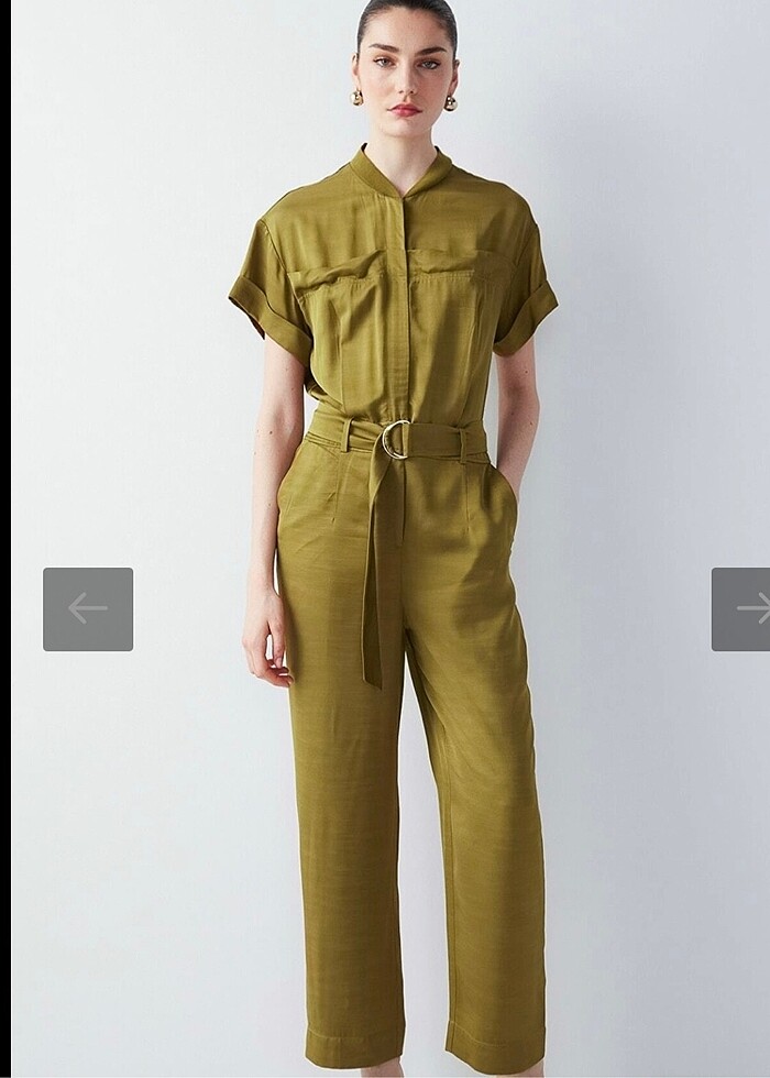 İpekyol zeytin yeşili tulum - Görsel 2