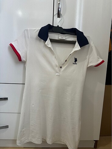 Uspa beyaz mini elbise