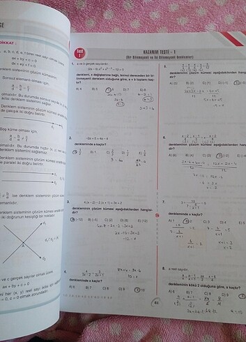  Beden Renk TYT Matematik BilgiSarmal 