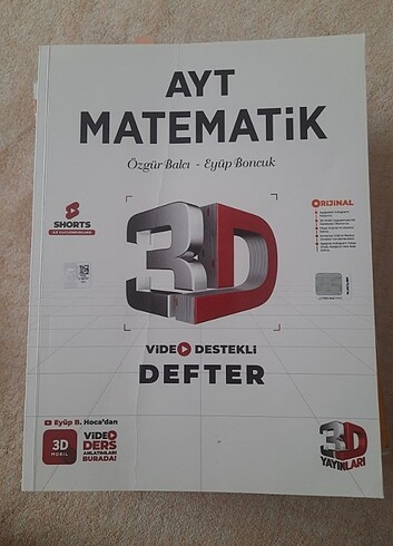 Ayt matematik 3D video ders defteri 