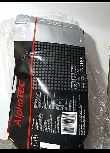 Ansell AlphaTec 58-530W Çift Kat Nitril Kaplı . - Görsel 2