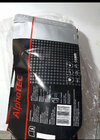 Diğer Eldiven Ansell AlphaTec 58-530W Çift Kat
