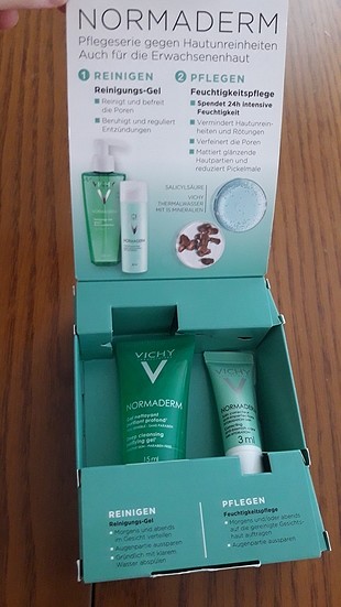 Vichy Normaderm Yagli Cilt Temizleme Jeli ve Nemlendiricisi