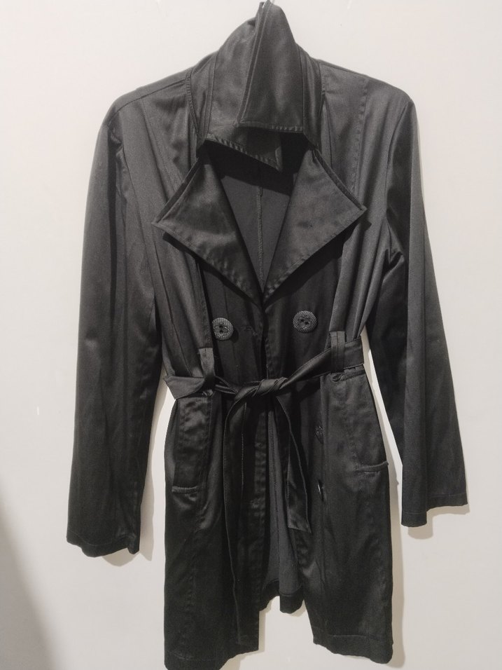 Kadın Uzun Palto Kuşaklı - Görsel 2