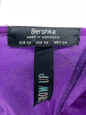 xs Beden mor Renk Bershka Bluz %70 İndirimli.