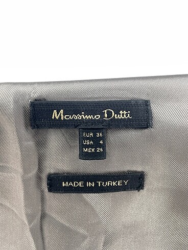 36 Beden gri Renk Massimo Dutti Kısa Elbise %70 İndirimli.