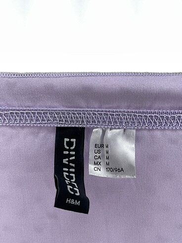 m Beden mor Renk H&M Kısa Elbise %70 İndirimli.