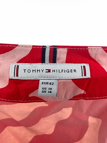 42 Beden kırmızı Renk Tommy Hilfiger Uzun Elbise %70 İndirimli.